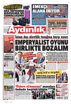 AYDINLIK GAZETESİ 14 Ağustos 2024 gazete manşeti