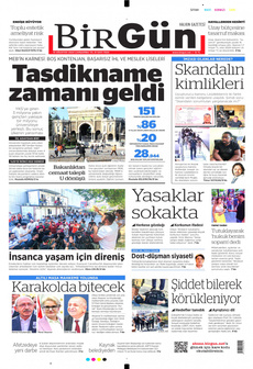 BİRGÜN 14 Ağustos 2024 gazete manşeti
