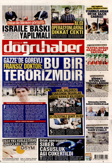 DOĞRU HABER 14 Ağustos 2024 gazete manşeti