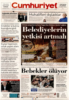 CUMHURİYET 19 Ağustos 2024 gazete manşeti