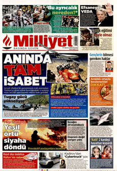 MİLLİYET 19 Ağustos 2024 gazete manşeti