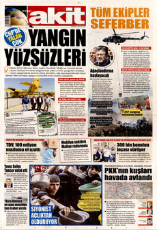 YENİ AKİT 19 Ağustos 2024 gazete manşeti