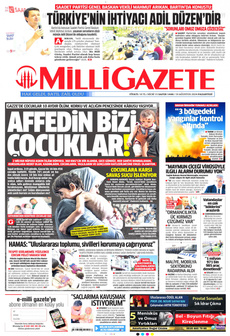 MİLLİ GAZETE 19 Ağustos 2024 gazete manşeti