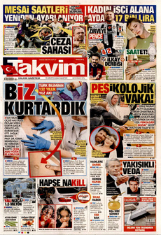 TAKVİM 19 Ağustos 2024 gazete manşeti