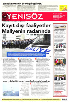 YENİ SÖZ GAZETESİ 19 Ağustos 2024 gazete manşeti
