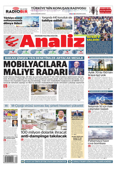 ANALİZ 19 Ağustos 2024 gazete manşeti