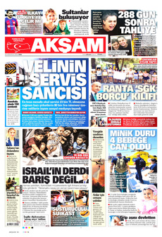 AKŞAM 20 Ağustos 2024 gazete manşeti