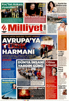 MİLLİYET 20 Ağustos 2024 gazete manşeti
