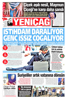 YENİÇAĞ 20 Ağustos 2024 gazete manşeti
