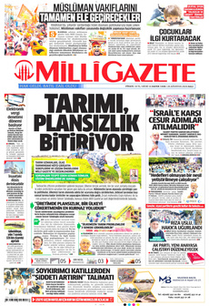 MİLLİ GAZETE 20 Ağustos 2024 gazete manşeti