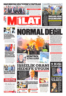 MİLAT 20 Ağustos 2024 gazete manşeti
