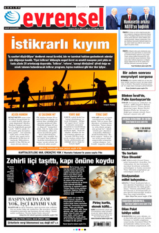 EVRENSEL 20 Ağustos 2024 gazete manşeti
