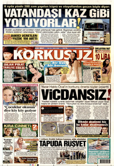 KORKUSUZ 20 Ağustos 2024 gazete manşeti