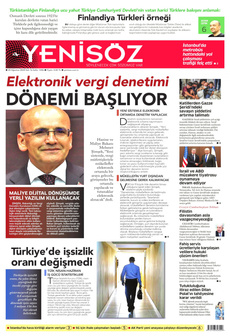 YENİ SÖZ GAZETESİ 20 Ağustos 2024 gazete manşeti
