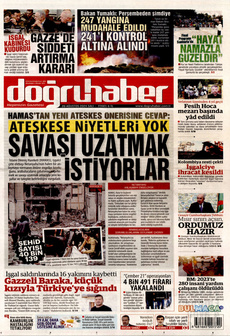 DOĞRU HABER 20 Ağustos 2024 gazete manşeti