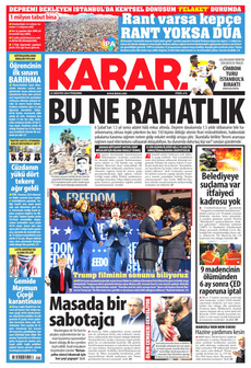 KARAR 22 Ağustos 2024 gazete manşeti