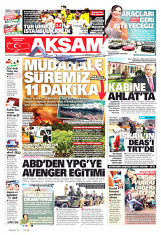 AKŞAM 22 Ağustos 2024 gazete manşeti