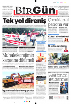 BİRGÜN 22 Ağustos 2024 gazete manşeti