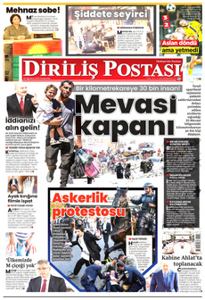 DİRİLİŞ POSTASI 22 Ağustos 2024 gazete manşeti