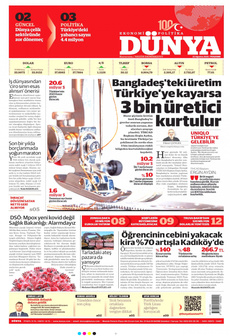DÜNYA 22 Ağustos 2024 gazete manşeti