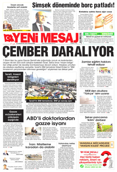 YENİ MESAJ 22 Ağustos 2024 gazete manşeti