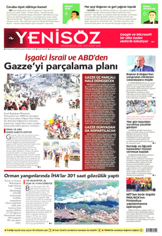 YENİ SÖZ GAZETESİ 22 Ağustos 2024 gazete manşeti
