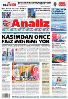 ANALİZ 22 Ağustos 2024 gazete manşeti