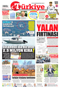 TÜRKİYE GAZETESİ 23 Ağustos 2024 gazete manşeti