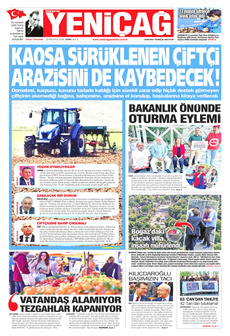 YENİÇAĞ 23 Ağustos 2024 gazete manşeti