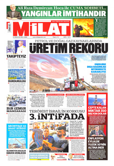 MİLAT 23 Ağustos 2024 gazete manşeti