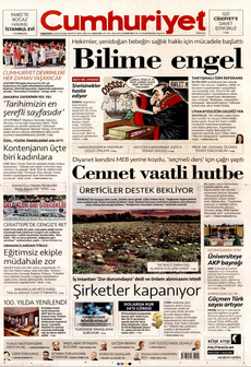 CUMHURİYET 24 Ağustos 2024 gazete manşeti