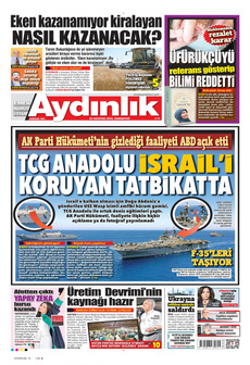 AYDINLIK GAZETESİ 24 Ağustos 2024 gazete manşeti