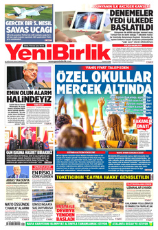 YENİBİRLİK 24 Ağustos 2024 gazete manşeti