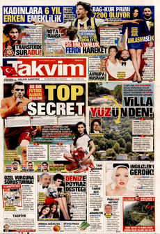 TAKVİM 24 Ağustos 2024 gazete manşeti