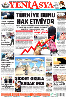 YENİ ASYA 24 Ağustos 2024 gazete manşeti