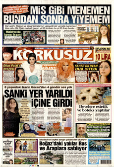 KORKUSUZ 24 Ağustos 2024 gazete manşeti