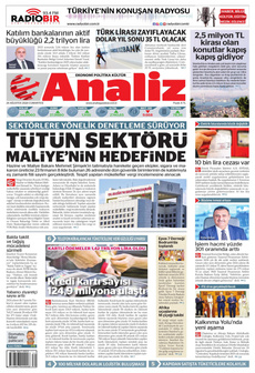 ANALİZ 24 Ağustos 2024 gazete manşeti