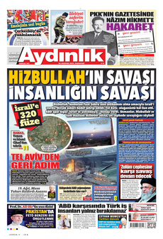 AYDINLIK GAZETESİ 26 Ağustos 2024 gazete manşeti