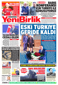 YENİBİRLİK 26 Ağustos 2024 gazete manşeti