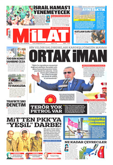 MİLAT 26 Ağustos 2024 gazete manşeti