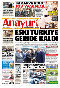 ANAYURT 26 Ağustos 2024 gazete manşeti
