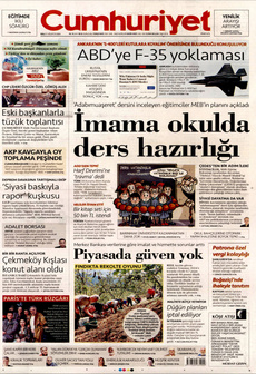 CUMHURİYET 27 Ağustos 2024 gazete manşeti