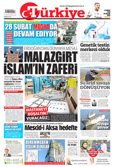 TÜRKİYE GAZETESİ 27 Ağustos 2024 gazete manşeti