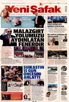 YENİ ŞAFAK 27 Ağustos 2024 gazete manşeti