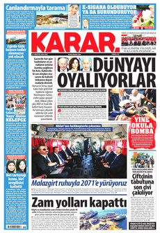 KARAR 27 Ağustos 2024 gazete manşeti