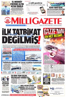 MİLLİ GAZETE 27 Ağustos 2024 gazete manşeti