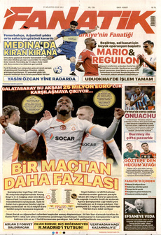FANATİK 27 Ağustos 2024 gazete manşeti
