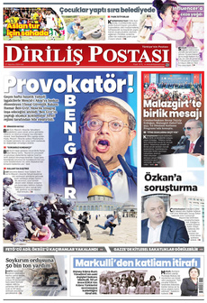 DİRİLİŞ POSTASI 27 Ağustos 2024 gazete manşeti