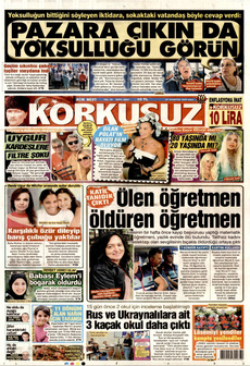 KORKUSUZ 27 Ağustos 2024 gazete manşeti
