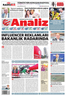 ANALİZ 27 Ağustos 2024 gazete manşeti
